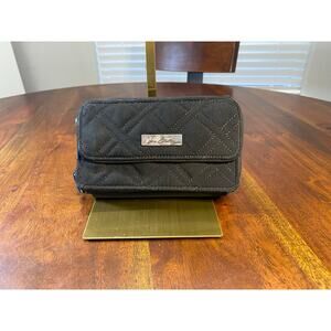 Preloved Vera Bradley Black Quilted Wallet/Crossbody